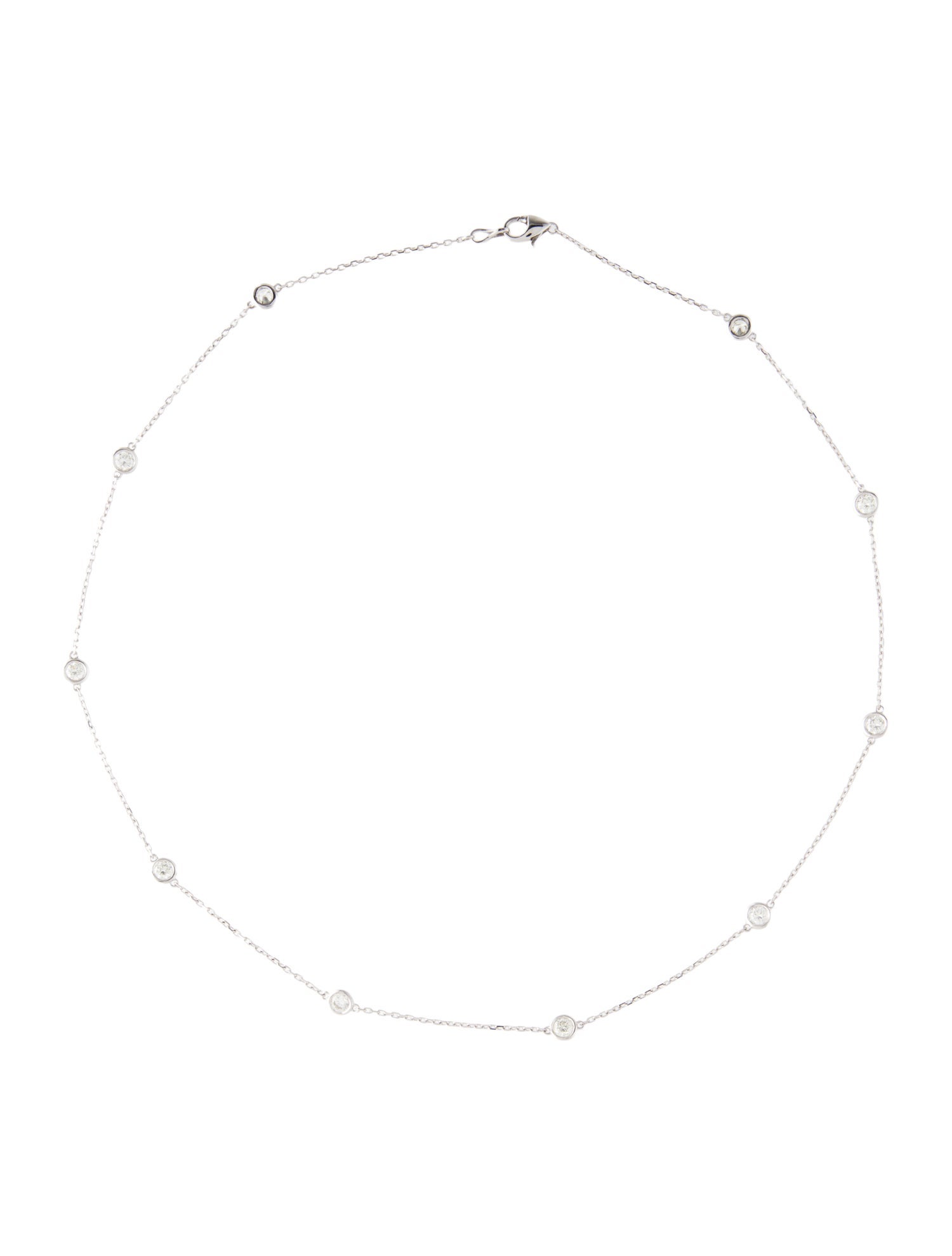 Necklace 14K 1.55ctw Diamond By The Yard