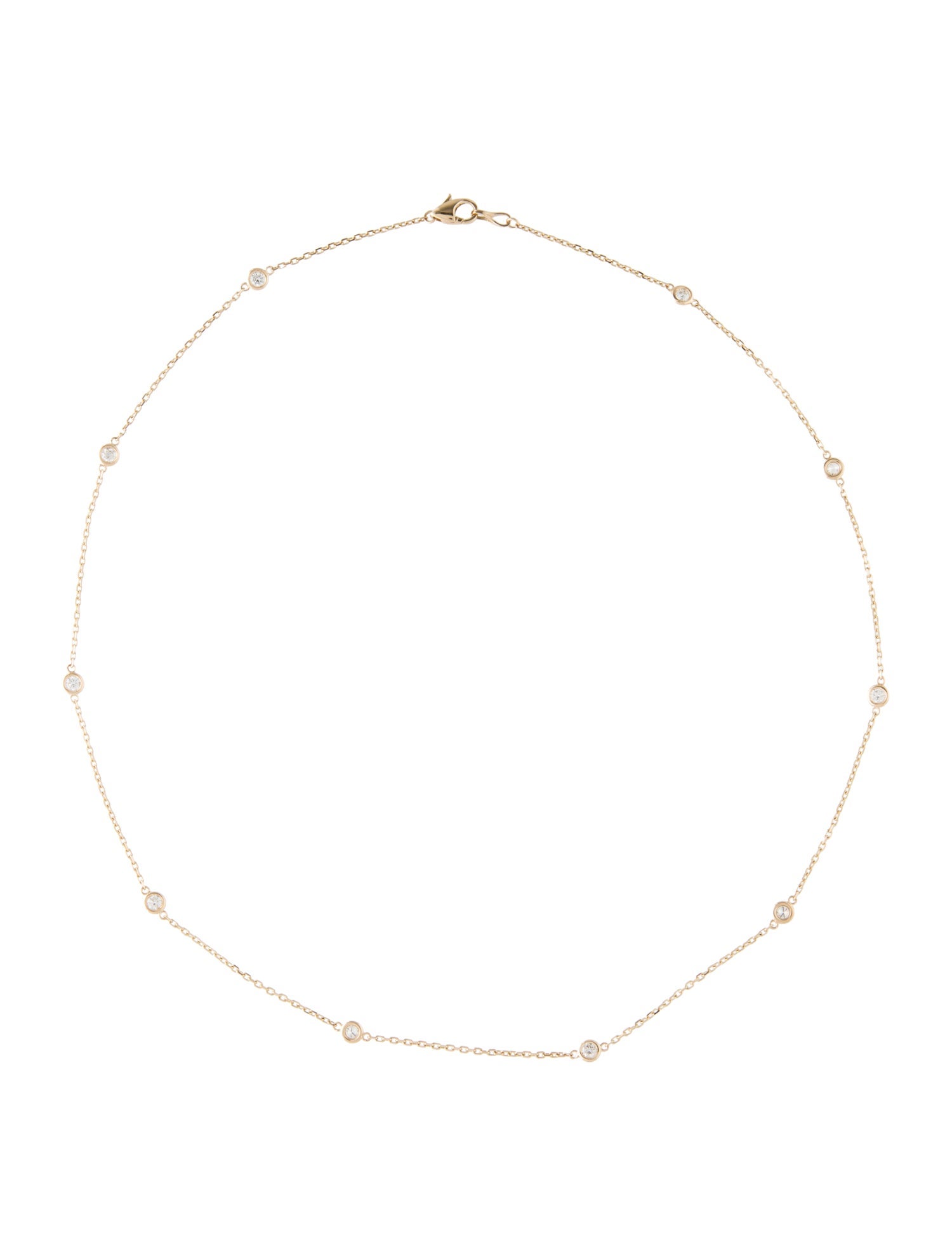 Necklace 14K Diamond By The Yard