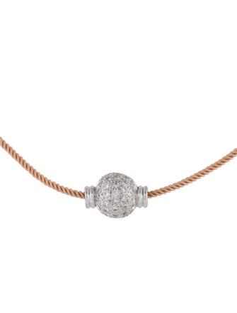 Necklace 18K 1.40ctw Diamond Pendant Necklace