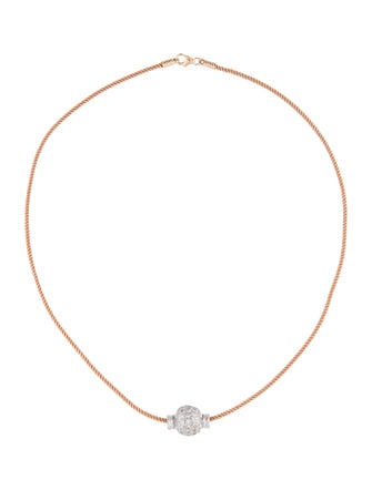 Necklace 18K 1.40ctw Diamond Pendant Necklace