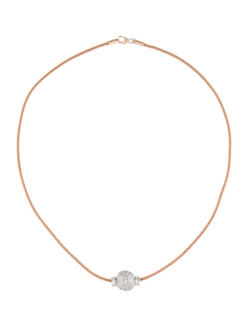 Necklace 18K 1.40ctw Diamond Pendant Necklace