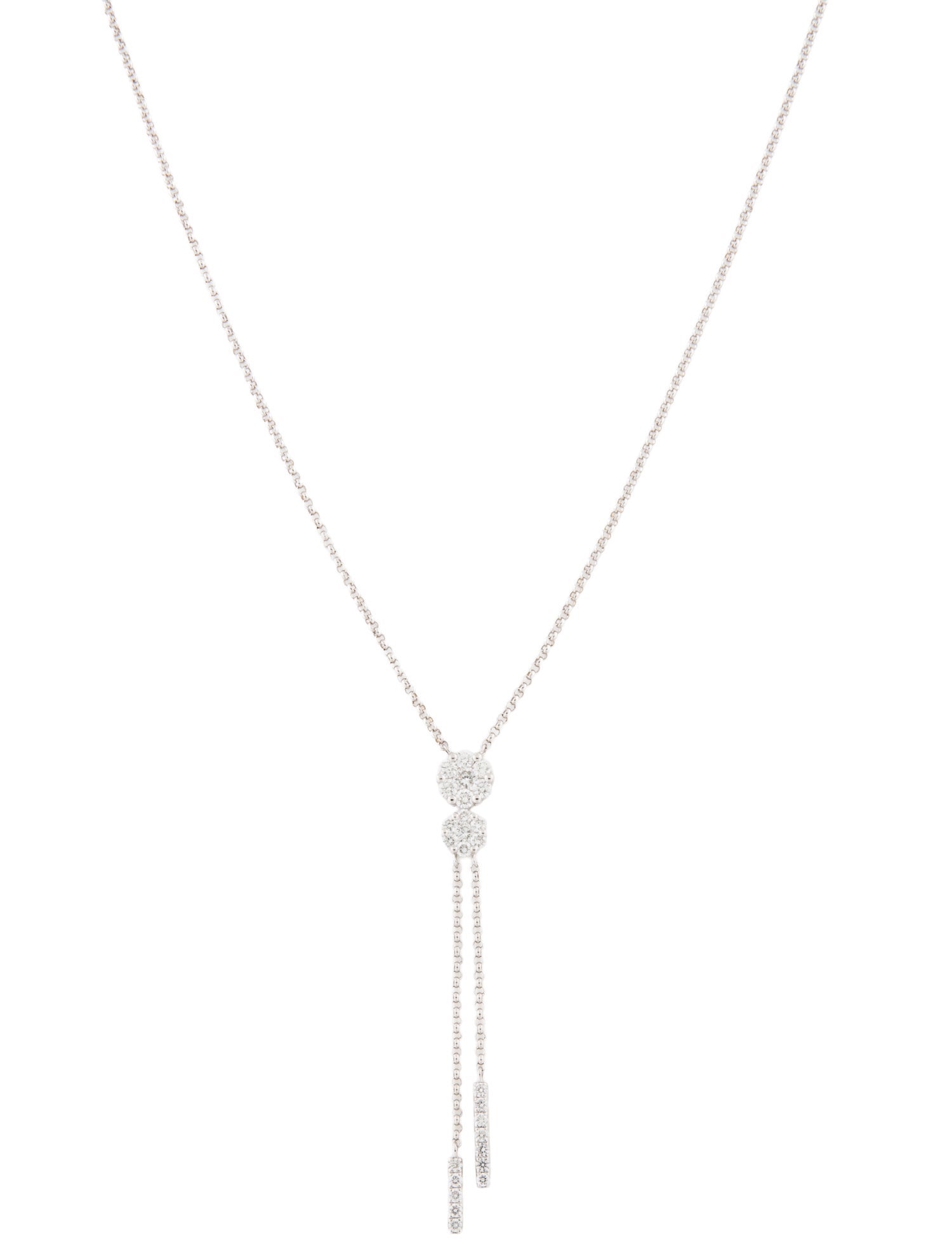 Necklace 14K Diamond Bolo