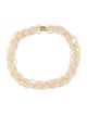Necklace 14K Pearl Braided Collar Necklace