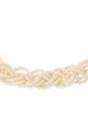 Necklace 14K Pearl Braided Collar Necklace