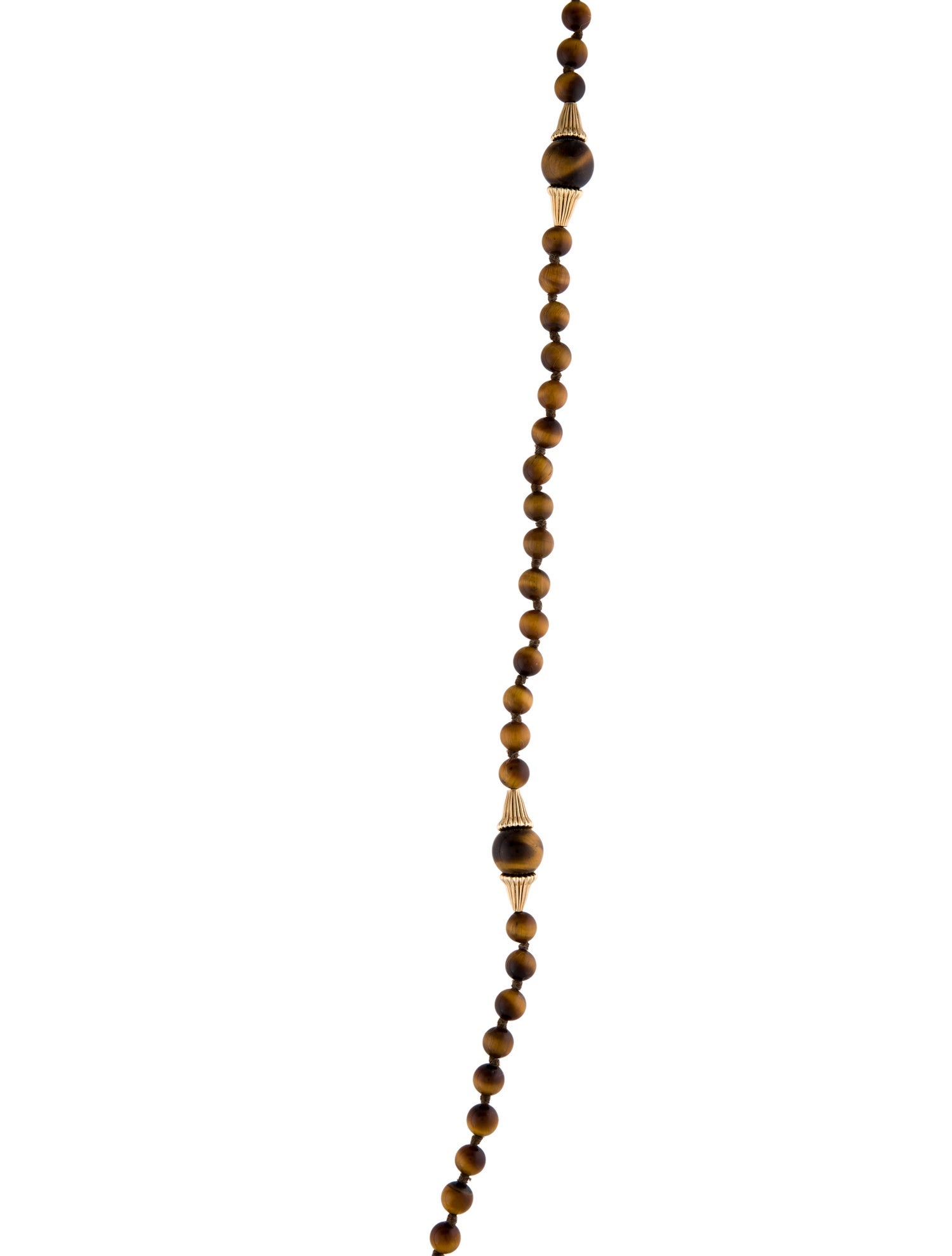 Necklace 14K Tigers Eye Quartz Bead