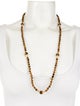 Necklace 14K Tigers Eye Quartz Bead Necklace
