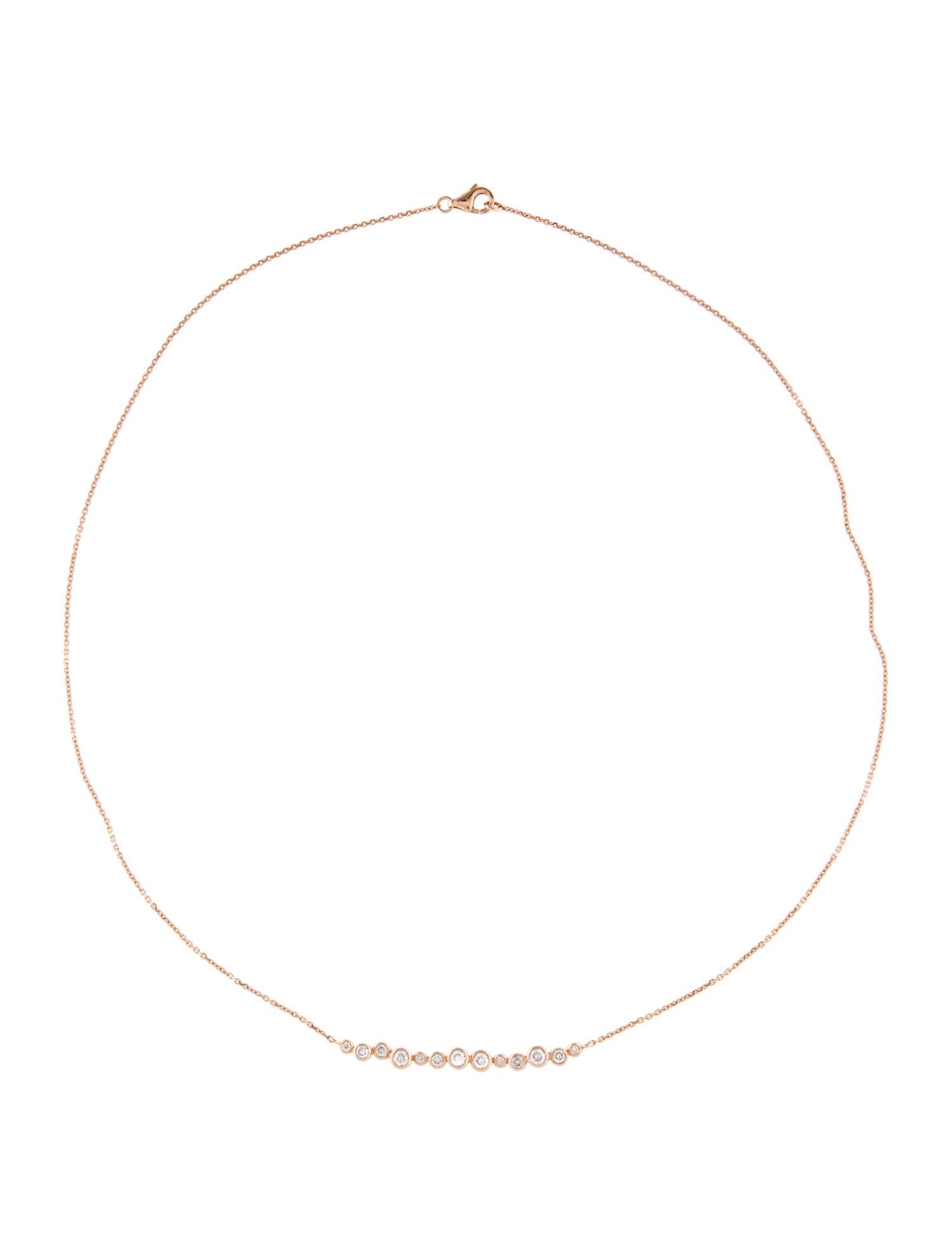 Necklace 14K Diamond Bezel