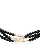 Necklace 14K Pearl & Onyx Bead Necklace