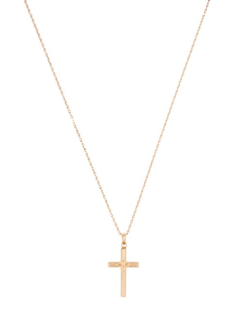 Necklace 14K Cross Pendant Necklace