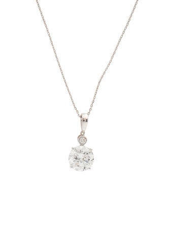 Necklace 14K 3.11ctw Lab Grown Diamond Pendant Necklace