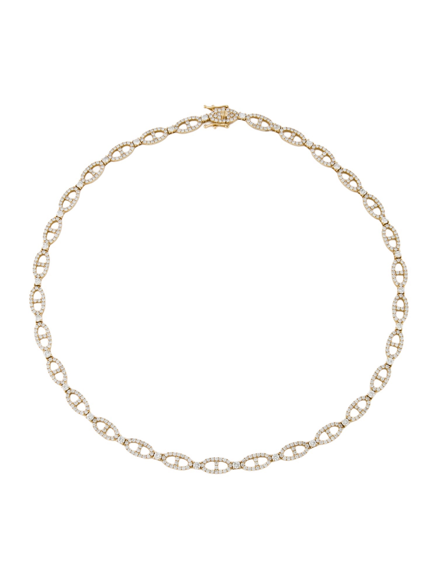 Necklace 14K 8.14ctw Diamond Chain w/ Tags