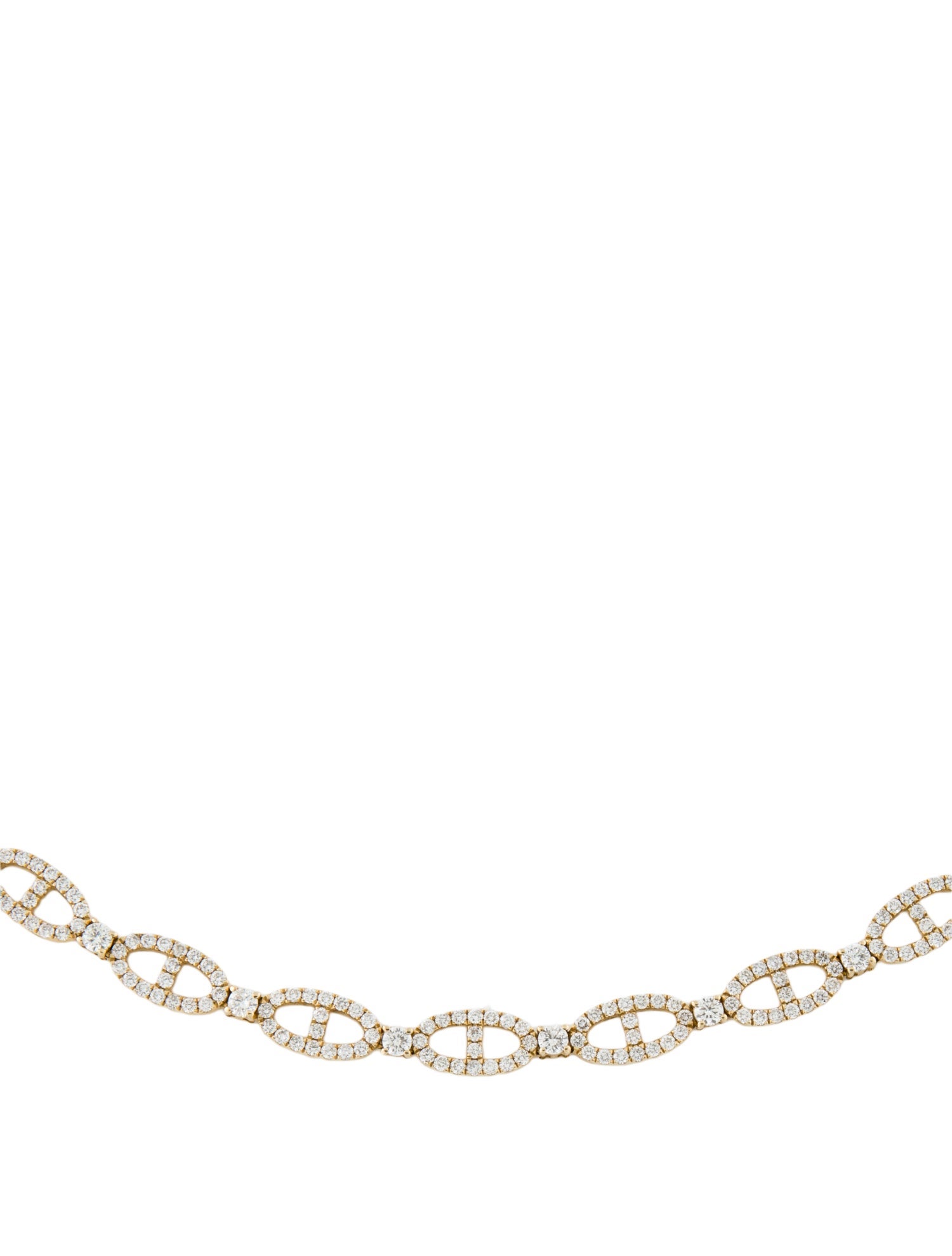 Necklace 14K 8.14ctw Diamond Chain w/ Tags