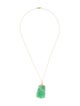 Necklace 14K Jadeite Dragon Pendant Necklace