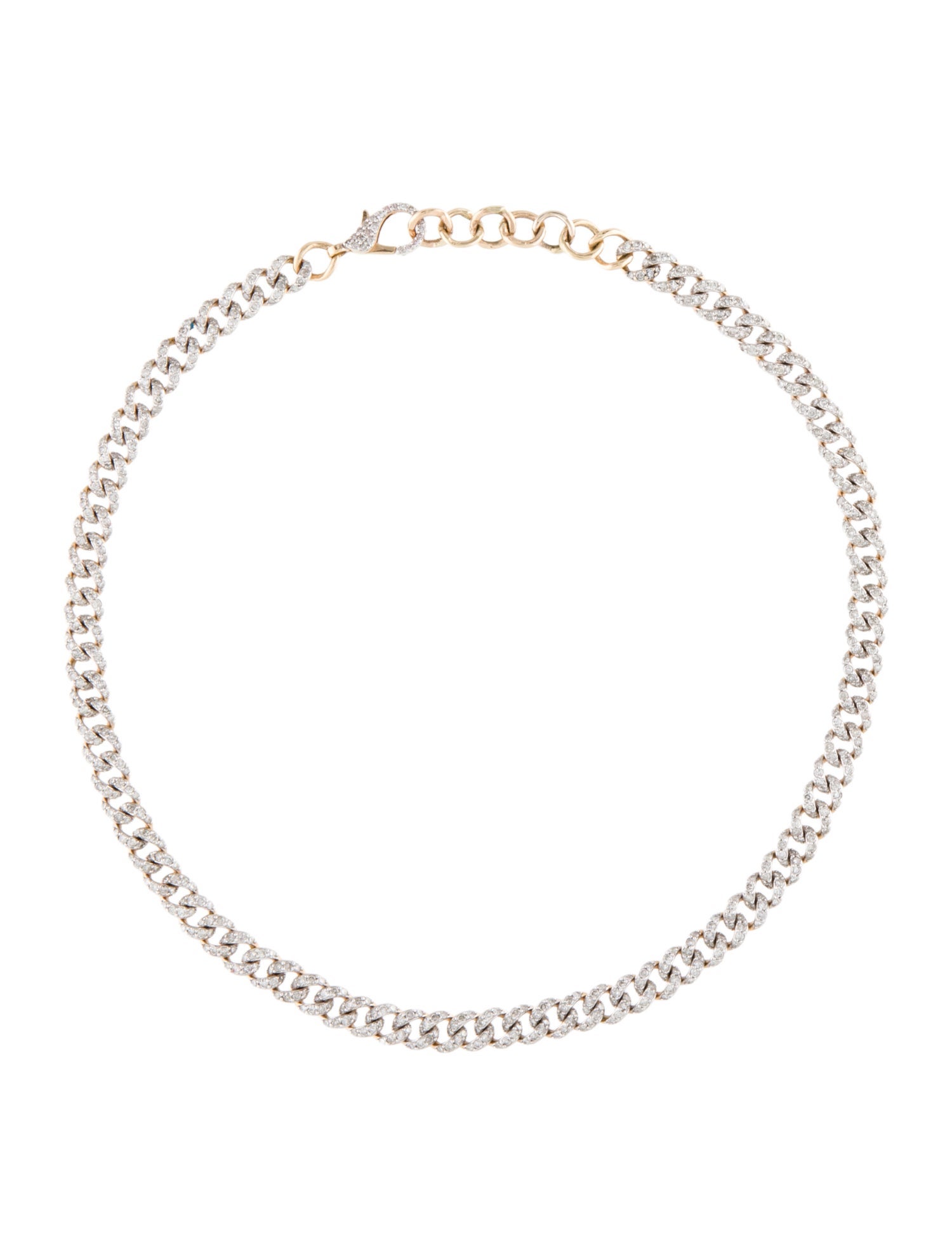 Necklace 14K Diamond Link Choker