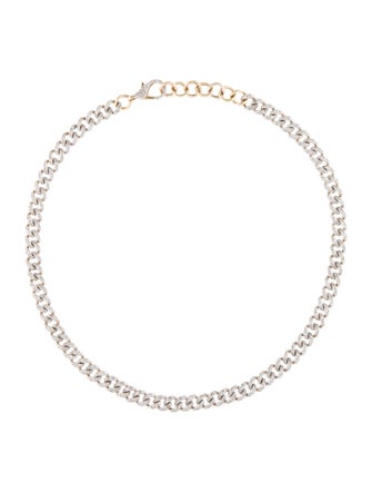 Necklace 14K Diamond Link Choker Necklace