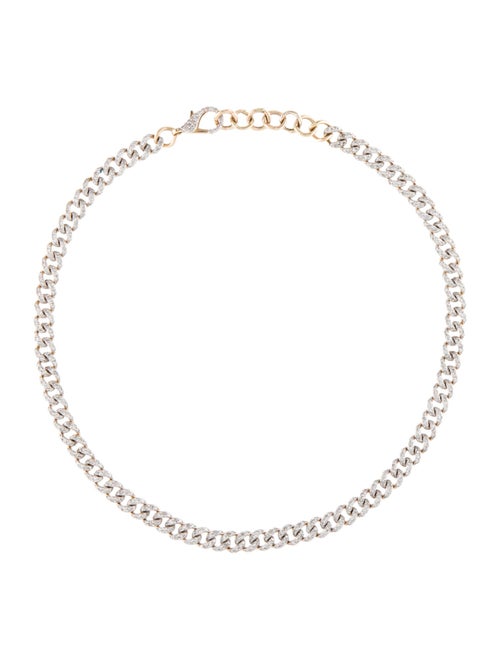 Necklace 14K Diamond Link Choker Necklace