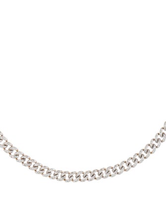 Necklace 14K Diamond Link Choker Necklace