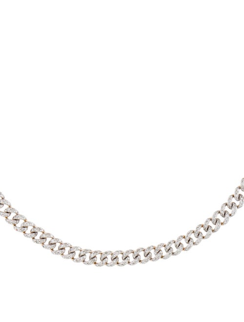 Necklace 14K Diamond Link Choker Necklace