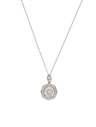 Necklace 14K 3.86ctw Lab Grown Diamond Pendant Necklace