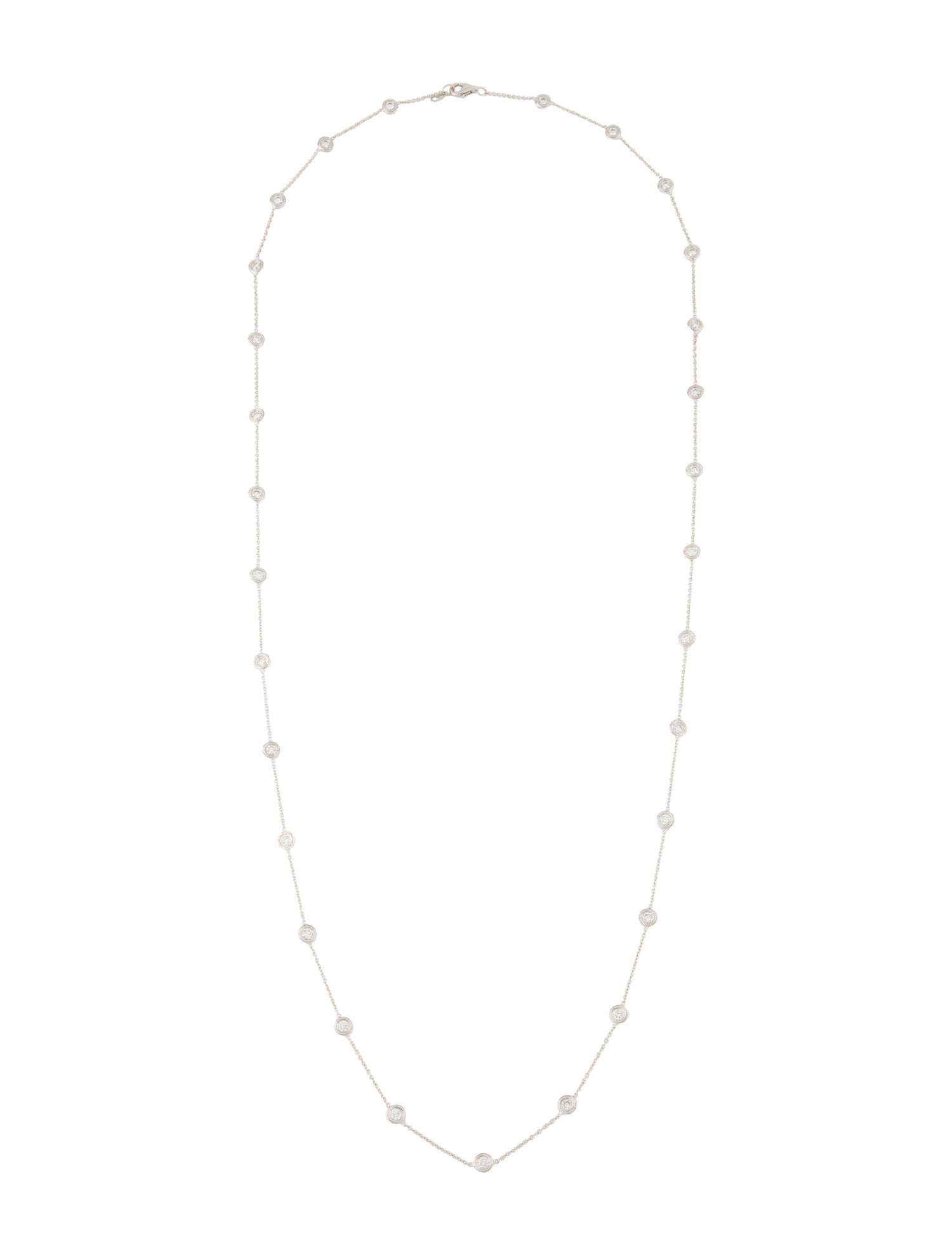 Necklace 18K 2.32ctw Diamond Station