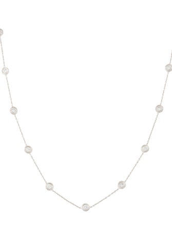 Necklace 18K 2.32ctw Diamond Station Necklace