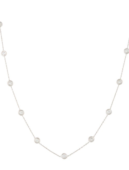 Necklace 18K 2.32ctw Diamond Station Necklace