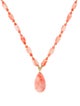 Necklace 14K Coral Floral Pendant Necklace