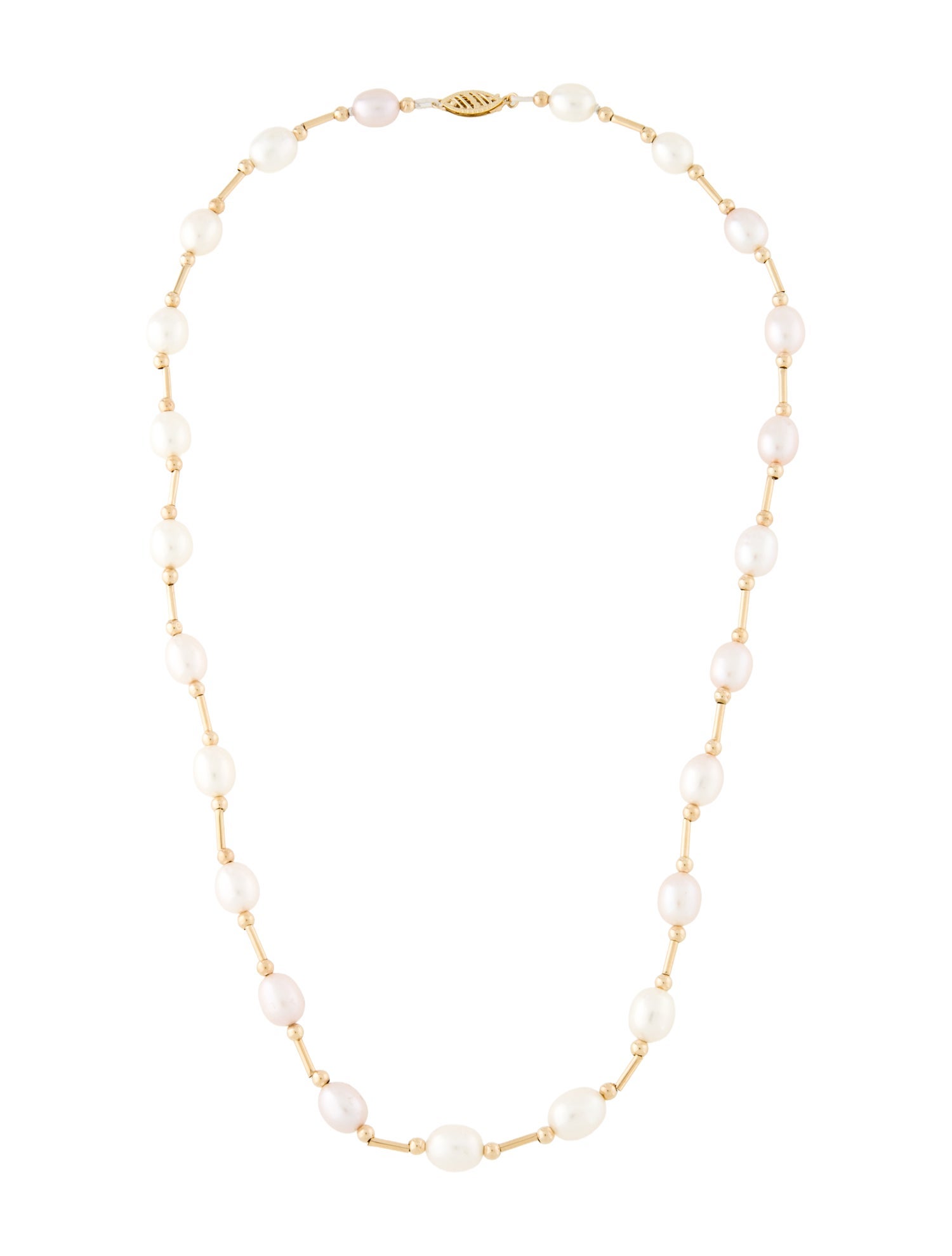 Necklace 14K Pearl Station
