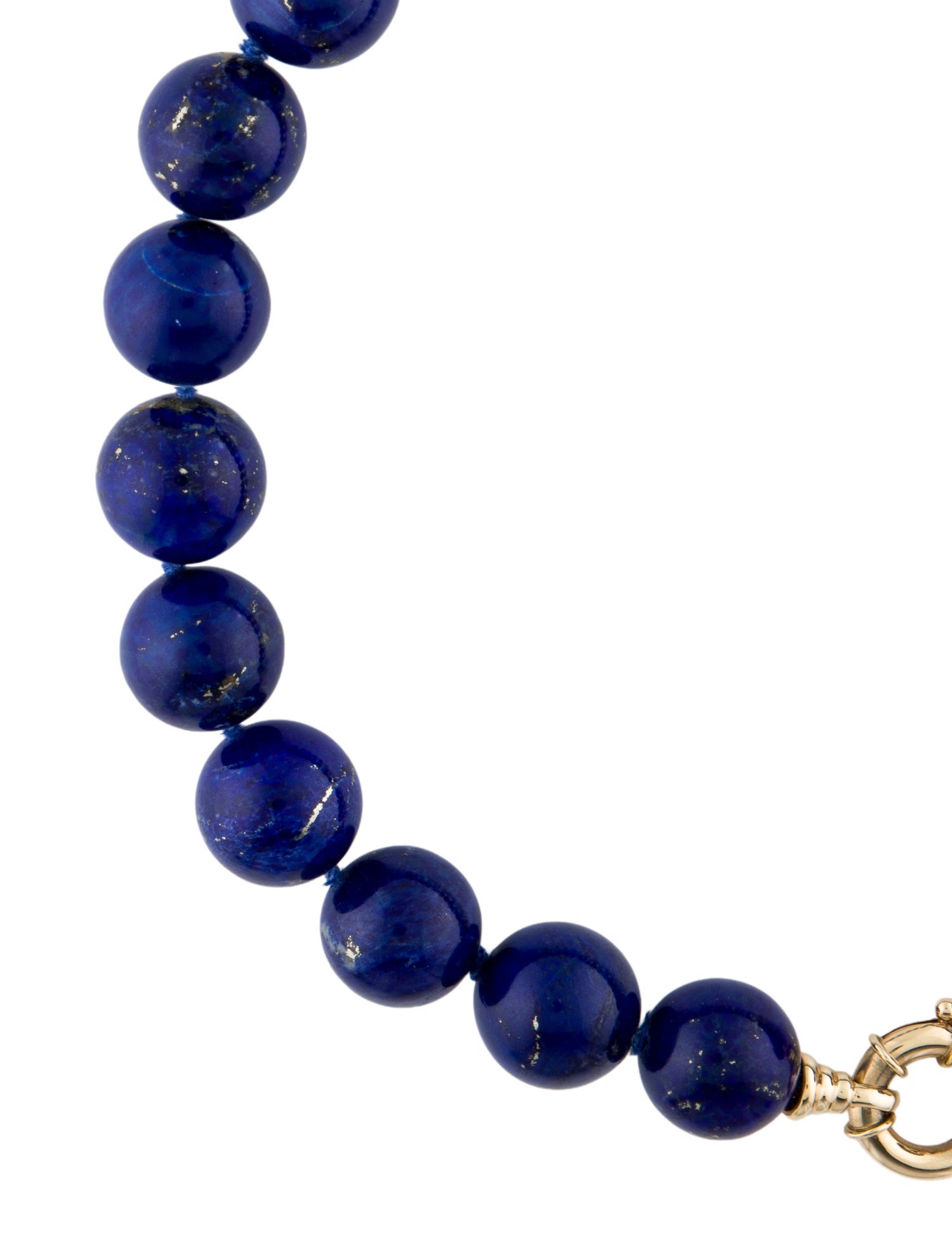 Necklace 14K Lapis Lazuli Bead Strand