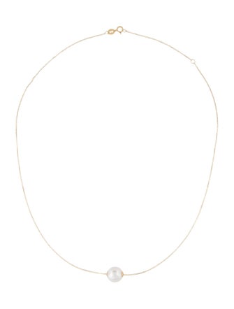 Necklace 18K Pearl Station Necklace