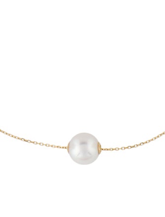 Necklace 18K Pearl Station Necklace
