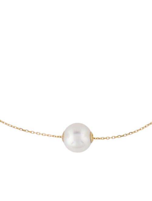 Necklace 18K Pearl Station Necklace