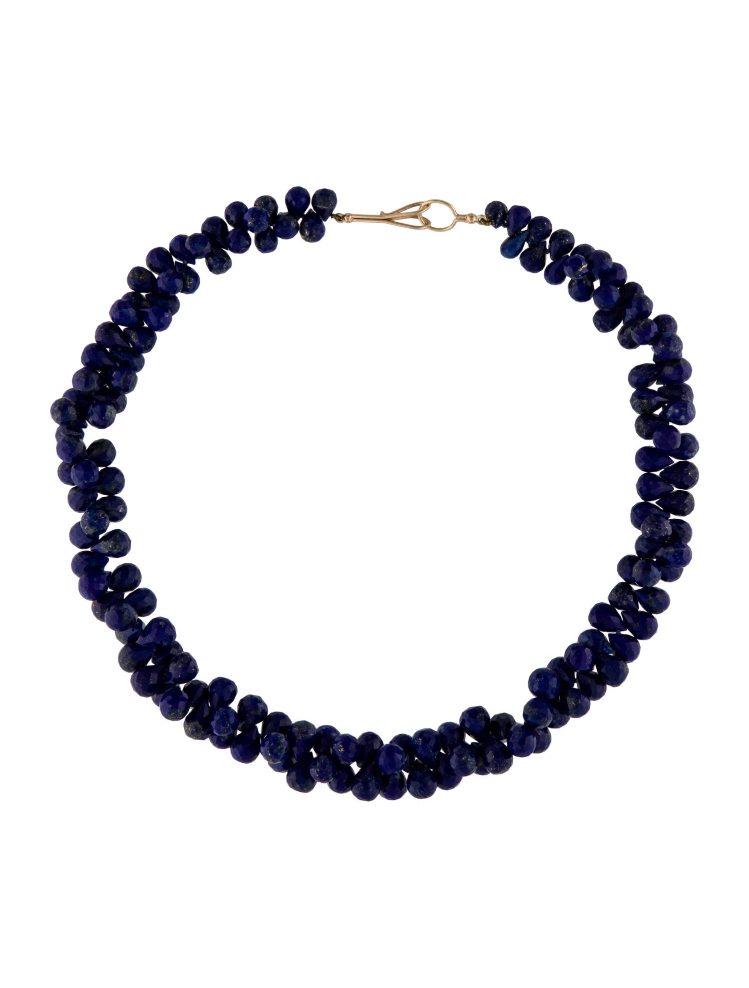 Necklace 14K Lapis Lazuli Multistrand