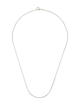 Necklace Platinum Box Chain Link Necklace
