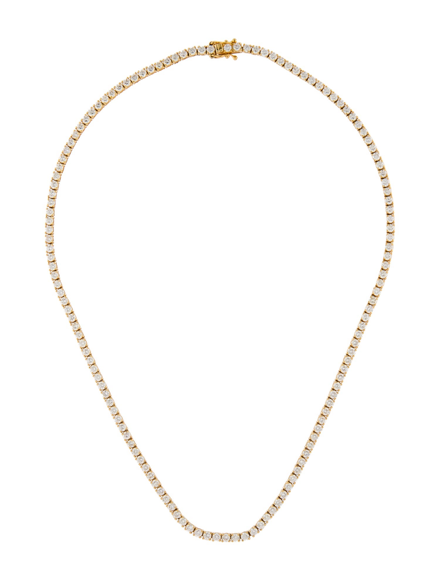 Necklace 14K 6.90ctw Diamond Line