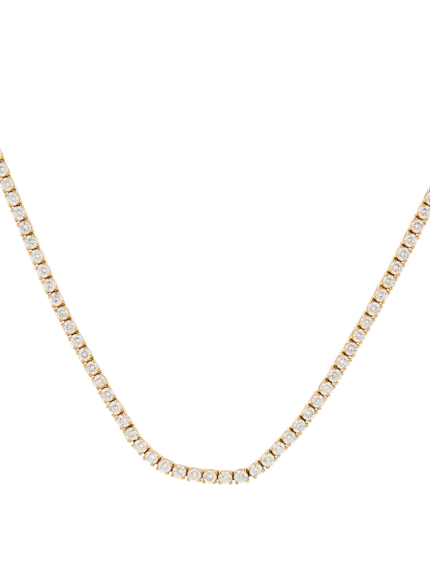 Necklace 14K 6.90ctw Diamond Line