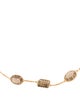 Necklace 14K Smoky Quartz Station Necklace