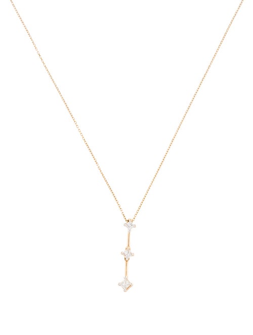 Necklace 14K Diamond Drop Pendant Necklace