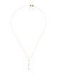 Necklace 14K Diamond Drop Pendant Necklace