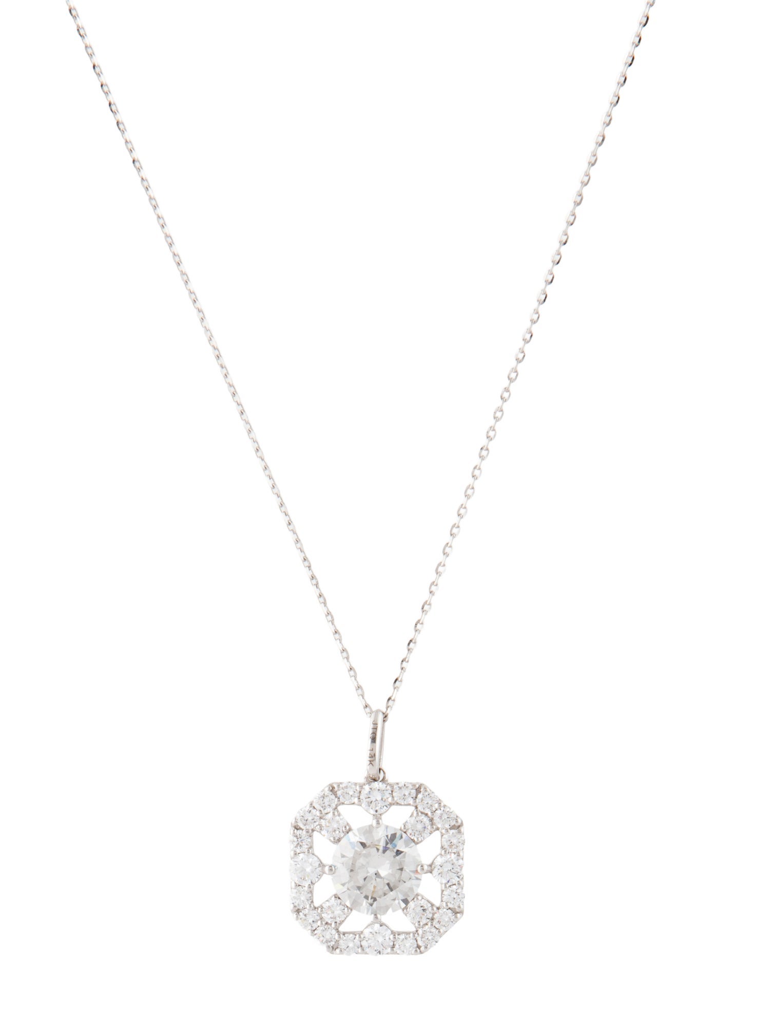 Necklace 14K 2.54ctw Lab-Grown Diamond Pendant