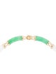 Necklace 14K Dyed Jadeite Collar Necklace