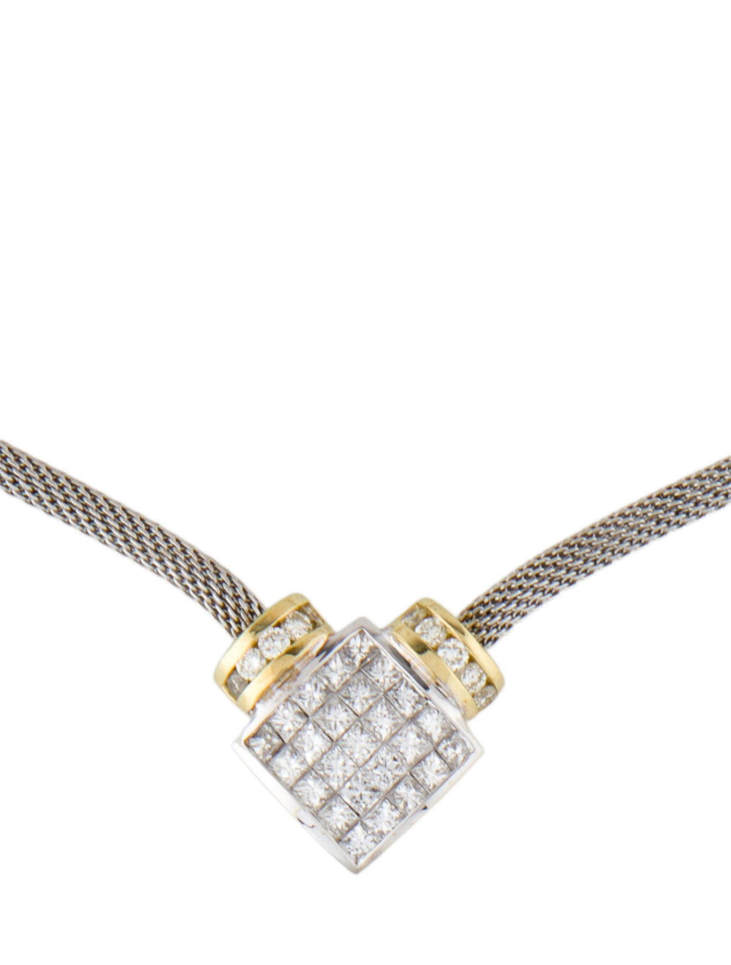 Necklace 18K 2.70ctw Diamond Pendant Necklace
