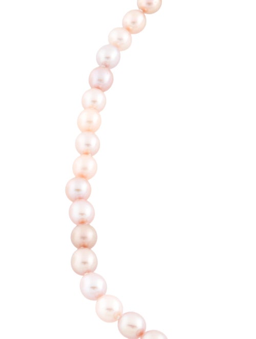 Necklace 18K Pearl & Diamond Strand Necklace