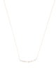 Necklace 14K Scattered Diamond Bar Necklace