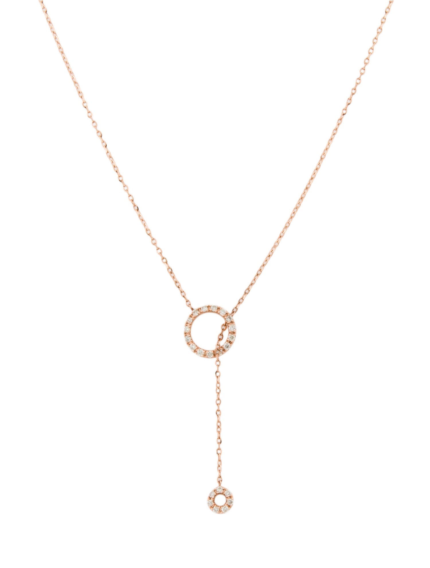 Necklace 14K Diamond Circle