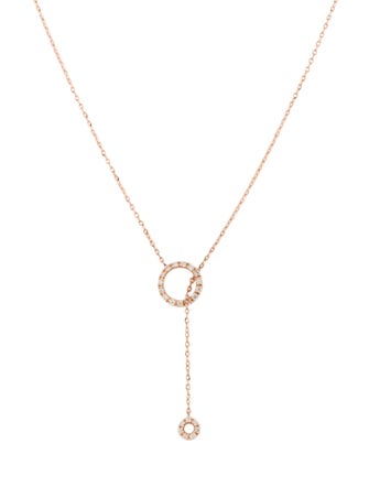 Necklace 14K Diamond Circle Necklace