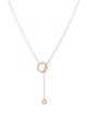 Necklace 14K Diamond Circle Necklace