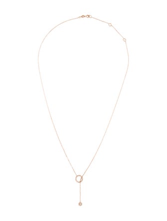 Necklace 14K Diamond Circle Necklace