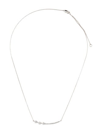 Necklace 14K Diamond Curve Pendant Necklace