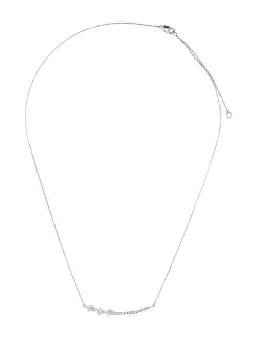 Necklace 14K Diamond Curve Pendant Necklace